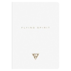 Flying Spirit - Carnet - Blanc - 96 - Piqûre textile - 14,8 x 21 cm