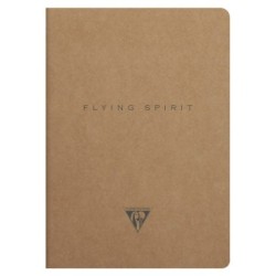 Flying Spirit - Carnet - Brun - 96 - Piqûre textile - 14,8 x 21 cm