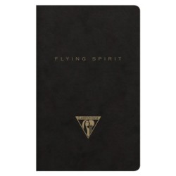 Flying Spirit - Carnet - Noir - 48 - Piqûre textile - 7,5 x 12 cm