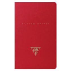 Flying Spirit - Carnet - Rouge - 48 - Piqûre textile - 7,5 x 12 cm