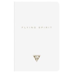 Flying Spirit - Carnet - Blanc - 96 - Piqûre textile - 9 x 14 cm