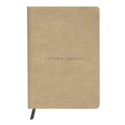 Flying Spirit - Carnet cuir - Beige - Dots