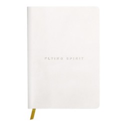 Flying Spirit - Carnet cuir - Blanc - Dots