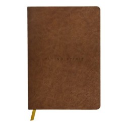 Flying Spirit - Carnet cuir - Cognac - Ligné