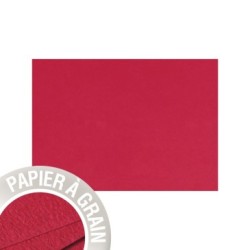 Carte simple Grain de Pollen 10,5x14,8cm - Cerise - Cerise