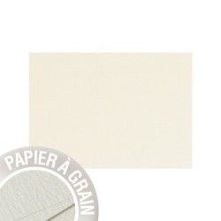 Carte simple Grain de Pollen 10,5x14,8cm - Perle d'ivoire - Perle d'ivoire