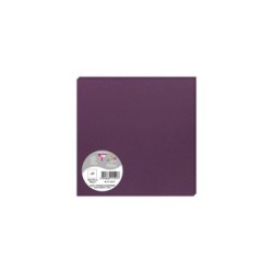 Carte simple Pollen 16x16cm - Cassis - Cassis - Papier lisse