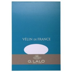 Bloc de correspondance A5 - Blanc - Blanc - Papier vélin de France - 100 g/m²