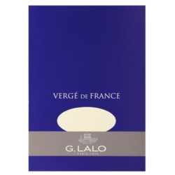 Bloc de correspondance A5 - Ivoire - Ivoire - Papier Vergé de France - 100 g/m²