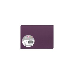 Carte simple Pollen 11x15,5cm - Cassis - Cassis - Papier lisse