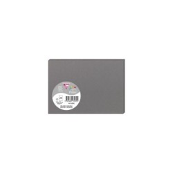 Carte simple Pollen 11x15,5cm - Gris acier - Gris acier - Papier lisse