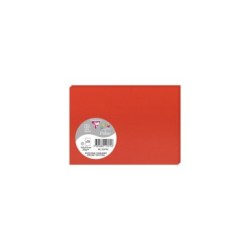 Carte simple Pollen 11x15,5cm - Rouge corail - Rouge corail - Papier lisse