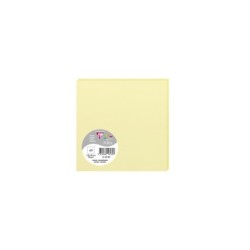 Carte simple Pollen 13,5x13,5cm - Canari - Canari - Papier lisse