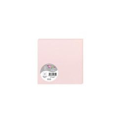 Carte simple Pollen 13,5x13,5cm - Rose - Rose - Papier lisse