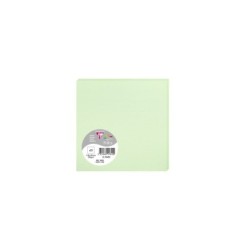 Carte simple Pollen 13,5x13,5cm - Vert - Vert - Papier lisse