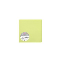 Carte simple Pollen 13,5x13,5cm - Vert bourgeon - Vert bourgeon - Papier lisse