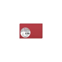 Carte simple Pollen 8,2x12,8cm - Rouge groseille - Rouge groseille - Papier lisse