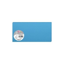 Carte simple Pollen 10,6x21,3cm - Bleu turquoise - Bleu turquoise - Papier lisse