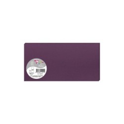 Carte simple Pollen 10,6x21,3cm - Cassis - Cassis - Papier lisse