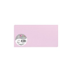 Carte simple Pollen 10,6x21,3cm - Rose dragée - Rose dragée - Papier lisse