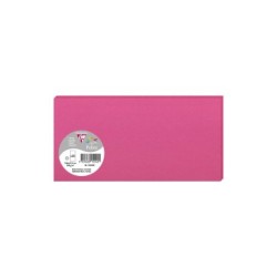 Carte simple Pollen 10,6x21,3cm - Rose fuchsia - Rose fuchsia - Papier lisse