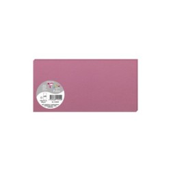 Carte simple Pollen 10,6x21,3cm - Rose hortensia - Rose hortensia - Papier lisse