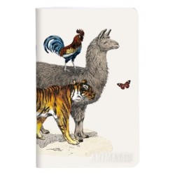 Animalis - Carnet - A motifs - 48 - Piqûre - 7,5 x 12 cm - Uni