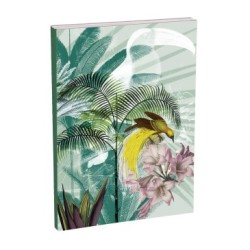 Jungle Harmony - Carnet - A motifs 2 - 160 - Brochure dos toilé - 14,8 x 21 cm