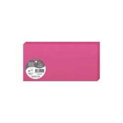 Carte pliée Pollen 10,6x21,3cm - Rose fuchsia - Rose fuchsia - Papier lisse