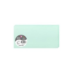 Carte pliée Pollen 10,6x21,3cm - Vert jade - Vert jade - Papier lisse