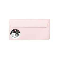 Enveloppe Pollen DL (11x22cm) - Rose - Rose - Papier lisse