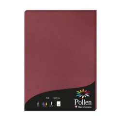 Feuille Pollen 120g - Bordeaux - Bordeaux - Papier lisse