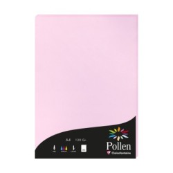 Feuille Pollen 120g - Rose dragée - Rose dragée - Papier lisse