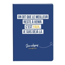 Jemedisais - Carnet - 128 - Brochure souple - 14,8 x 21 cm - Ligné