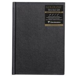 Carnet papier dessin cousu Goldline 140g - Blanc - 10,5 x 14,8 cm - Portrait