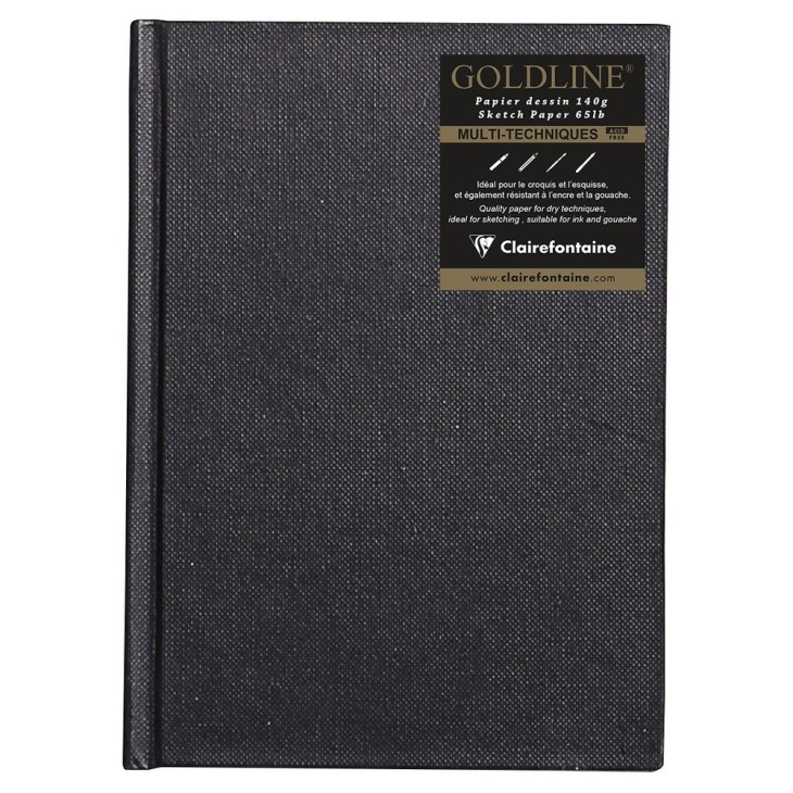 Carnet papier dessin cousu Goldline 140g