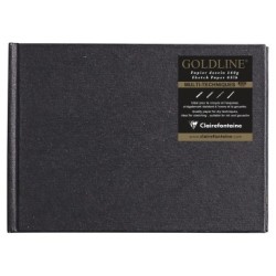 Carnet papier dessin cousu Goldline 140g - Ivoire - 10,5 x 14,8 cm - Landscape