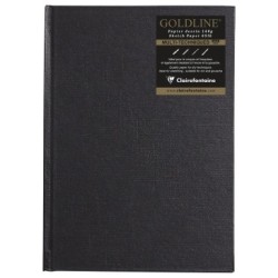 Carnet papier dessin cousu Goldline 140g - Blanc - 14,8 x 21 cm - Portrait