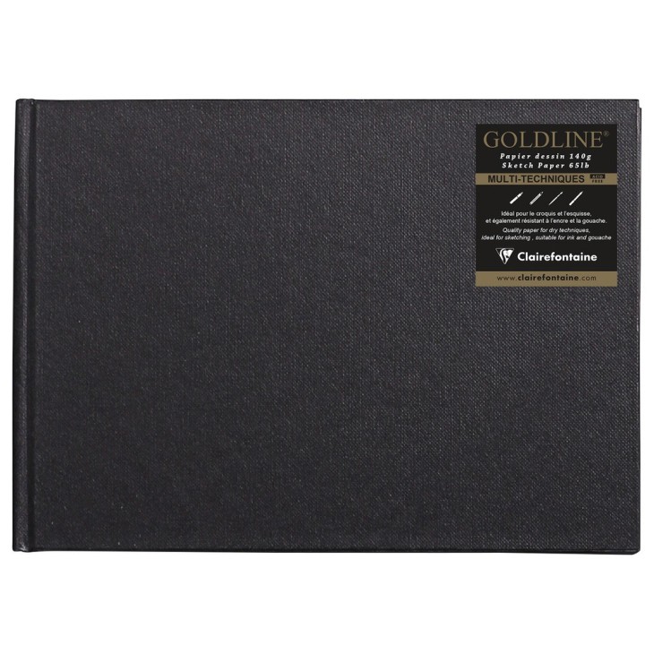 Carnet papier dessin cousu Goldline 140g