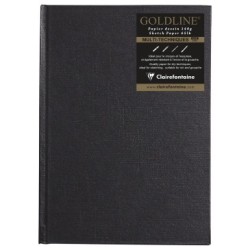 Carnet papier dessin cousu Goldline 140g - Ivoire - 14,8 x 21 cm - Portrait