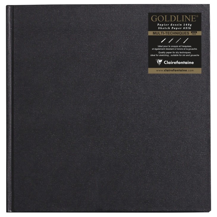 Carnet papier dessin cousu Goldline 140g