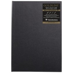 Carnet papier dessin cousu Goldline 140g - Blanc - 21 x 29,7 cm - Portrait