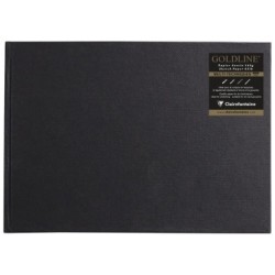 Carnet papier dessin cousu Goldline 140g - Blanc - 21 x 29,7 cm - Landscape