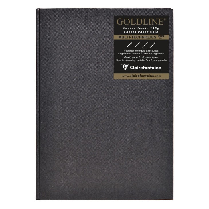 Carnet papier dessin cousu Goldline 140g