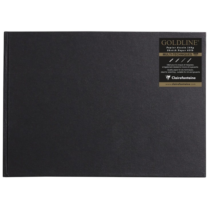 Carnet papier dessin cousu Goldline 140g