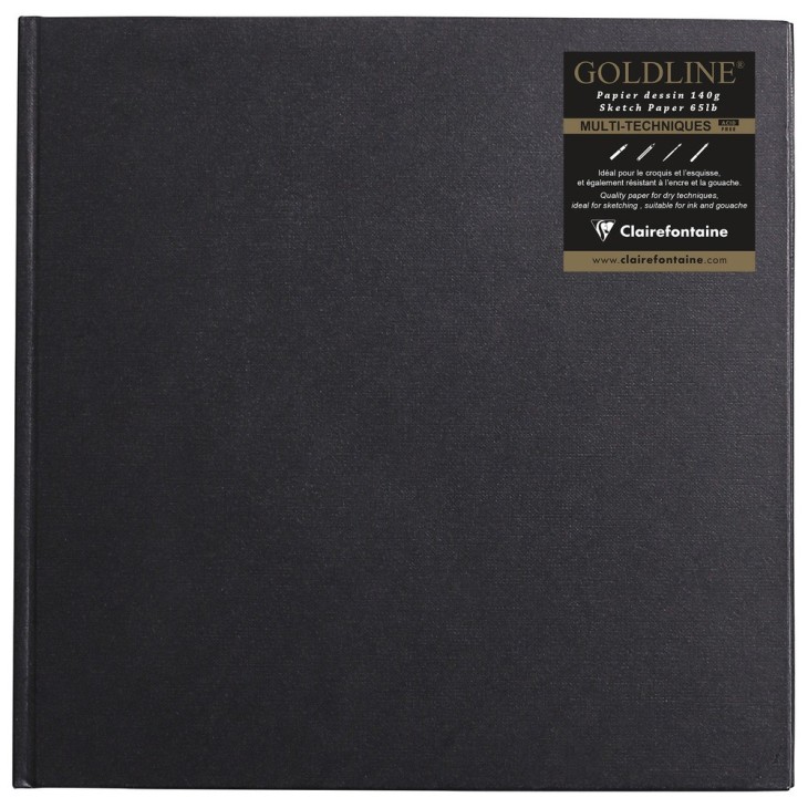 Carnet papier dessin cousu Goldline 140g