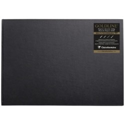 Carnet papier dessin cousu Goldline 140g - Blanc - 29,7 x 42 cm - Landscape