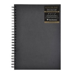 Carnet papier dessin spiralé Goldline 140g_1