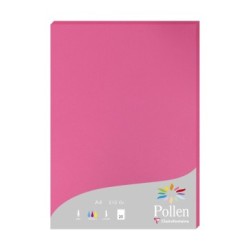 Feuille Pollen 210g - Rose fuchsia - Rose fuchsia - Papier lisse