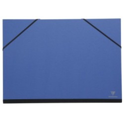 Carton à dessin couleur à élastiques - Bleu nuit - 28 x 38 cm